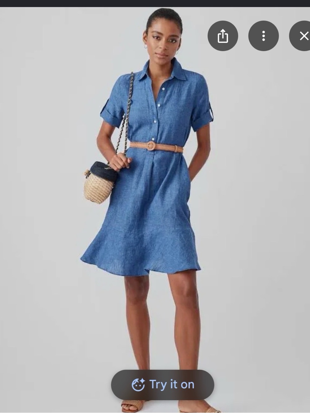 J. McLaughlin women’s Wesley linen dress size medium